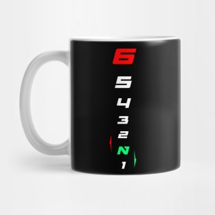 Gears 1 Down 5 Up Mug